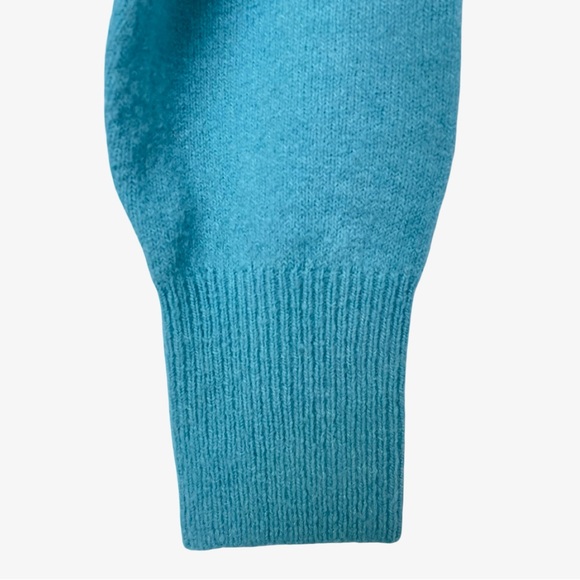 J. Crew Half-Zip Sweater Sea Blue Medium NWT - Picture 8 of 16